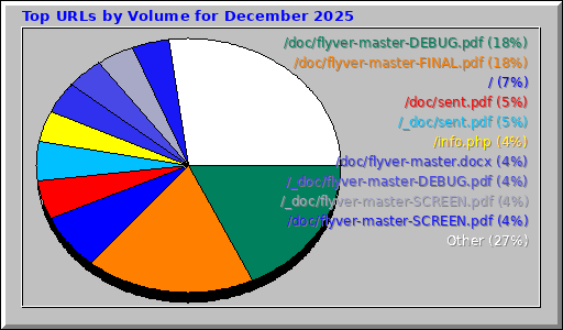 Top URLs by Volume for December 2025